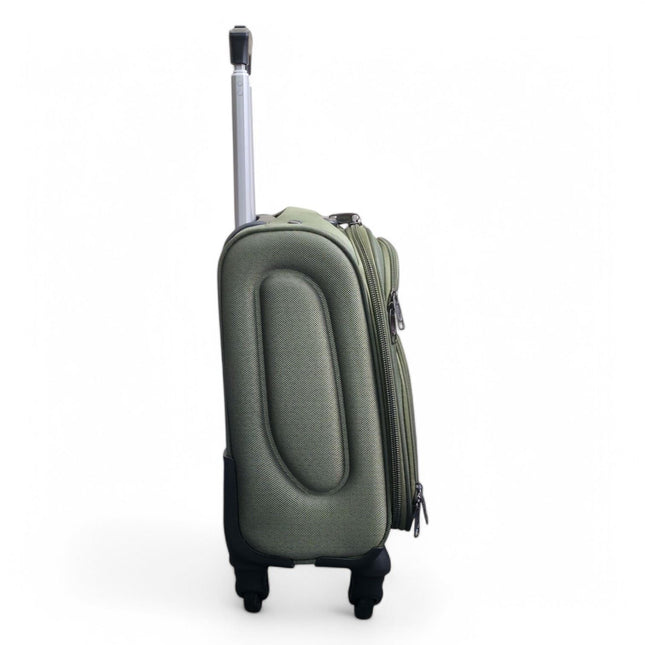 Soft Shell Lightweight Nylon Suitcase Set 4 Wheel Travel Case Holiday Bags