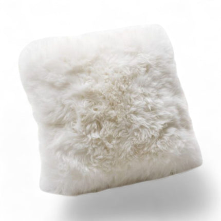 Genuine Sheepskin Ivory  40x40cm Real Wool Single Sided Cushion