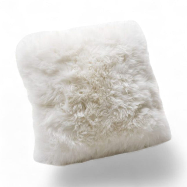 Genuine Sheepskin Ivory  40x40cm Real Wool Single Sided Cushion