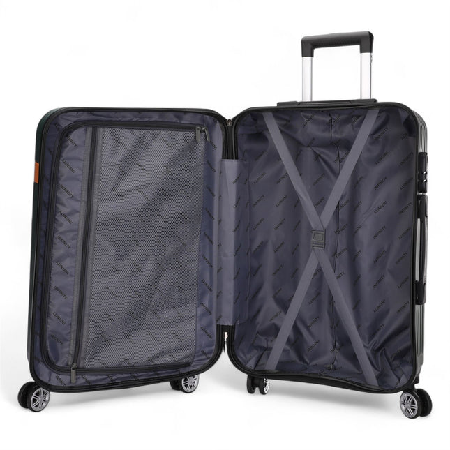 Hard Shell Classic Dual 4 Wheel Luggage Suitcase Set