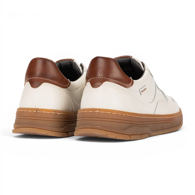 Pikolinos Men's White Leather Sneaker Trainers Lace-Up Sports Shoes - Salinas