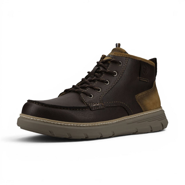 Bugatti Men's Leather Brown Lace-up Casual Ankle Boots - Pulau