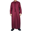 Men's Red Thobe Emirati Islamic Jubba Robe Eid Tassel Regular Fit