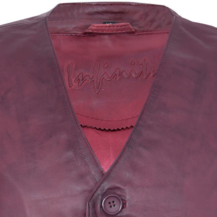 Mens Classic Leather Waistcoat-Chester