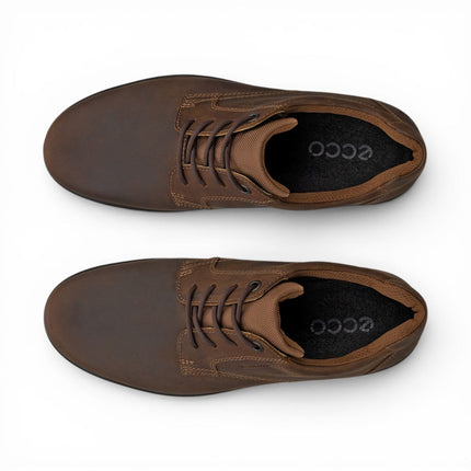 Ecco Men's Camel Brown Leather Waterproof Casual Shoes -  Rugged Track 25