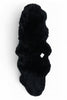 Genuine Sheepskin Black Double Natural Fluffy Silky Soft Real Wool Rug