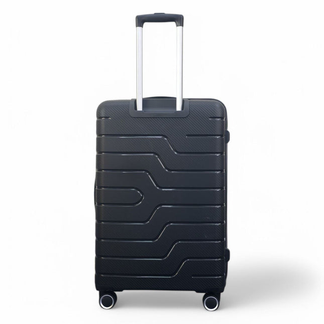 Hard Shell PP Dual 4 Wheels Luggage Travel Cabin Holiday Suitcase Set