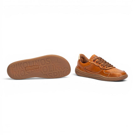 Pikolinos Tan Brown Leather Sneakers Trainer Barefoot Shoes - Aranjuez