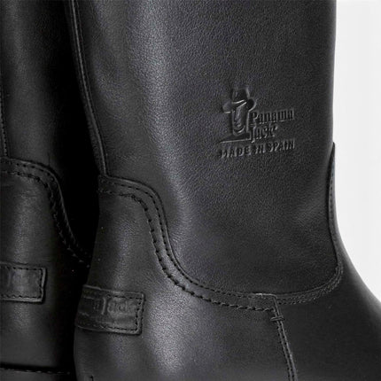 Panama Jack Women's Black Leather Waterproof Warm Heeled Boots - Piola B48