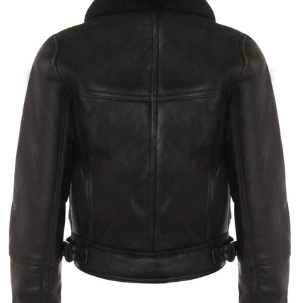 Womens B3 Sheepskin Leather Flying Jacket-Bergamo