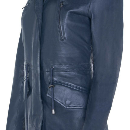 Womens Mid Length Hooded Parka Jacket-Oakengates