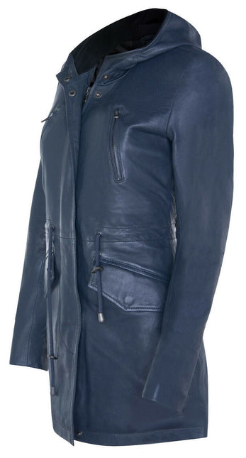 Womens Mid Length Hooded Parka Jacket-Oakengates
