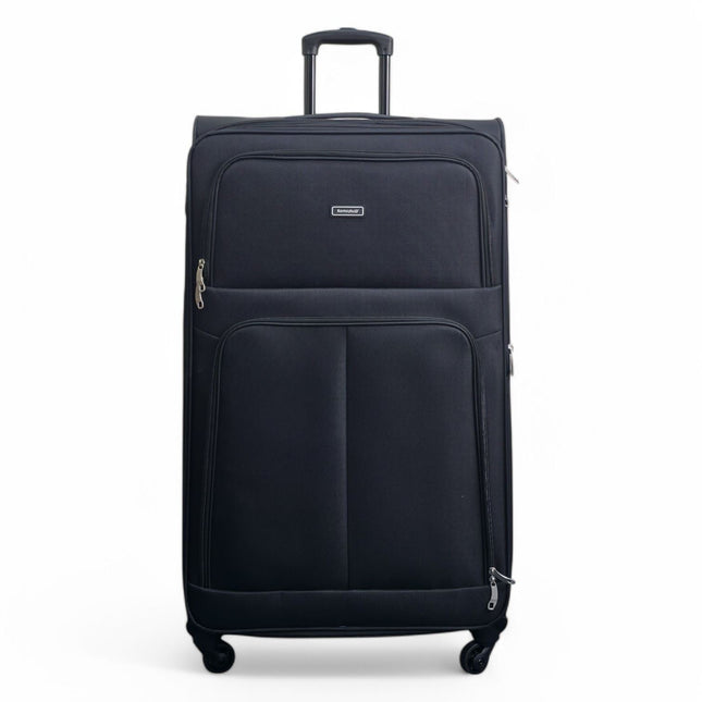 Expandable Soft Shell 4 Wheel Luggage Travel Cabin Suitcase Set Holiday Bags