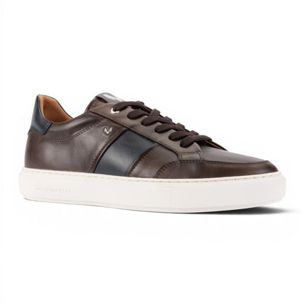 Martinelli Men's Brown Leather Sneakers Trainer Shoes - Hastings