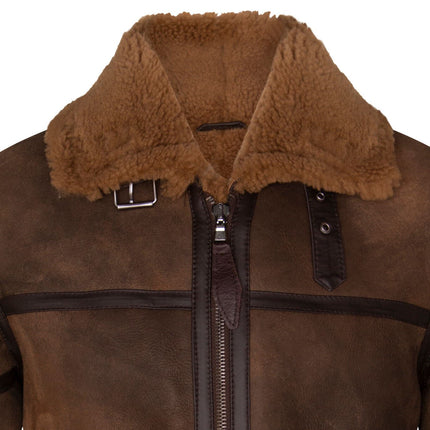Mens Antique B3 Sheepskin Flying Jacket-Alameda