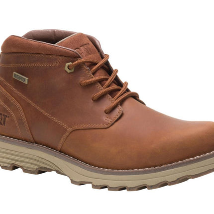 Caterpillar Men's Elude Waterproof Brown Leather Work Boots