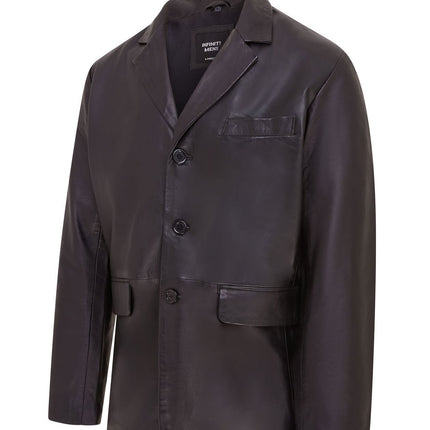 Mens Genuine Leather Blazer Soft Real Italian Tailored Vintage Jacket Coat