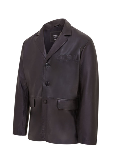 Mens Genuine Leather Blazer Soft Real Italian Tailored Vintage Jacket Coat