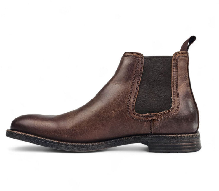 Windsorsmith Mens Brown Leather Chelsea Ankle Dealer Boots - Sergio