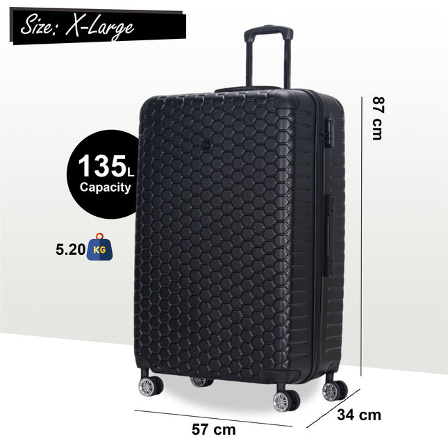 Hard Shell ABS 8 Wheel Luggage Travel Cabin Holiday Bags Suitcase Set