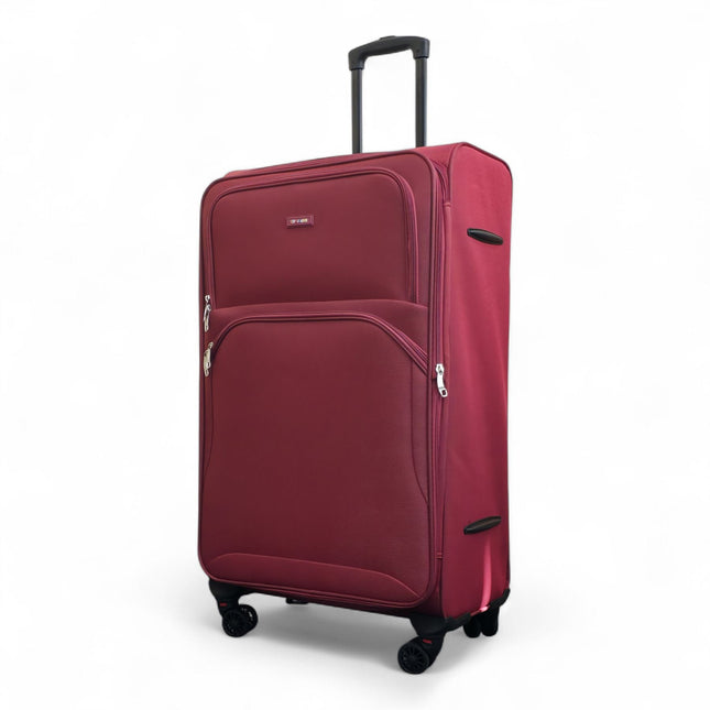 Expandable Soft 8 Wheel Lightweight Suitcase Luggage Travel Bags Set