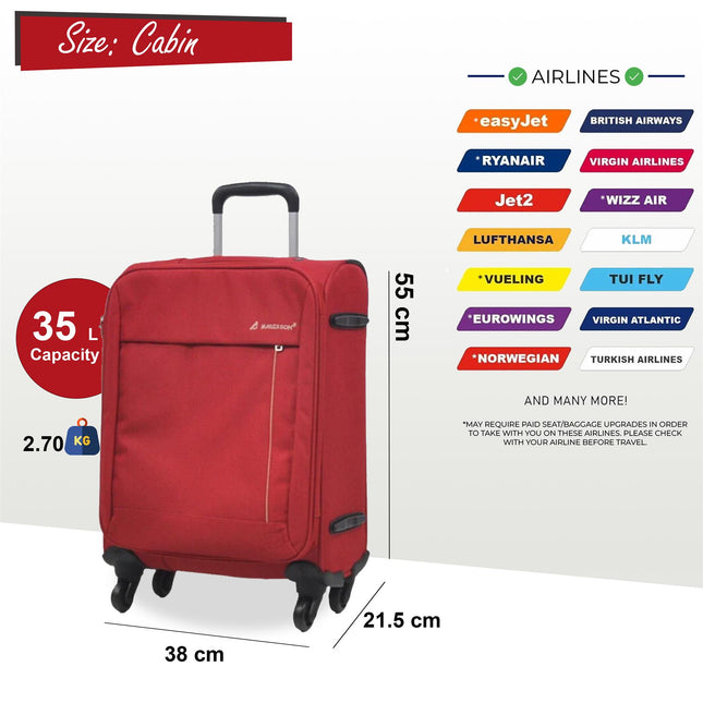 Lightweight Soft Casing Travel Luggage Suitcases