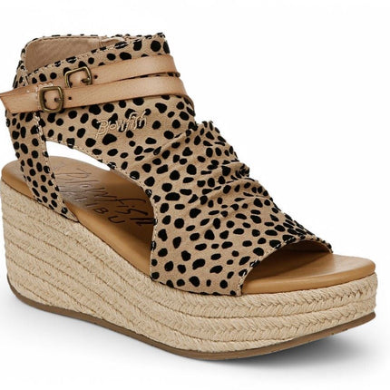 Blowfish Malibu Women's Brown Wedge Sandals - Lacey C Rope