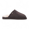 Men's Genuine Sheepskin Brown Suede Mule Winter Warm Non-Slip - Highland