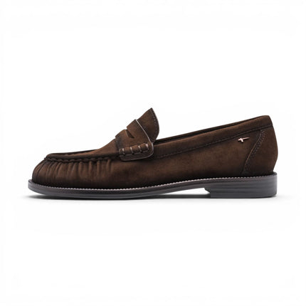 Tamaris Women's Brown Leather Loafer Casual Shoes - 24251-47