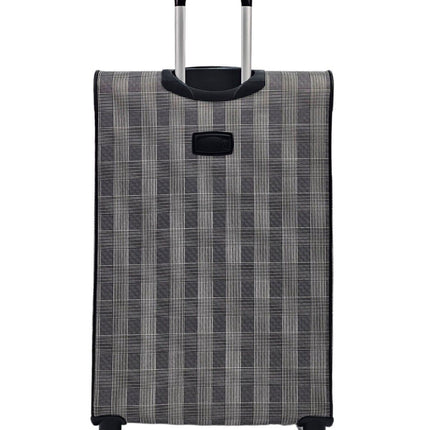 Lightweight Print Suitcases 8 Wheel Luggage Travel Soft Bags Set