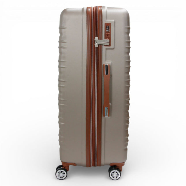 Expandable Hard Shell ABS Suitcase Set 8 Wheel Robust Travel Case Holiday Luggage