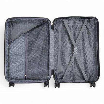 Hard Shell Expandable Cabin 55 x 37 x 22 cm cm ABS Suitcase Luggage Suitable for Easyjet, Ryanair
