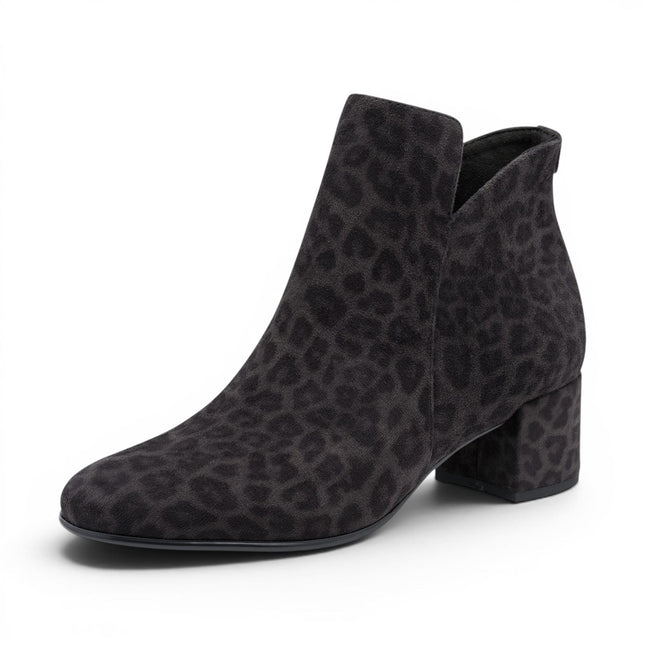 Tamaris Women's Grey Faux Heeled Ankle Boots - 25354-43