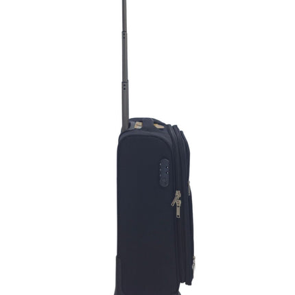 Soft Shell Cabin Suitcase 54 x 38 x 21 cm Lightweight Luggage Suitable for Easyjet, Ryanair