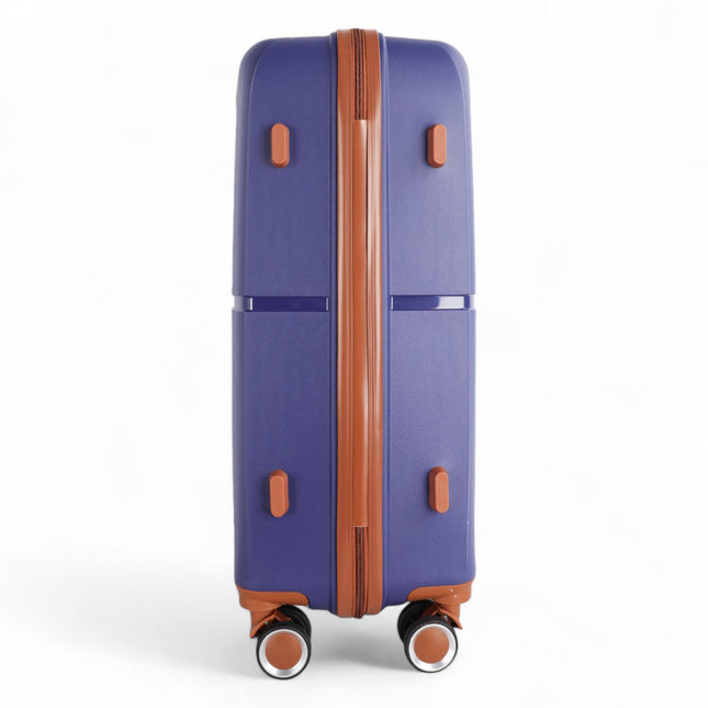 Strong Hard Shell Suitcase Set 8 Wheel Cabin Luggage Holiday Travel Case