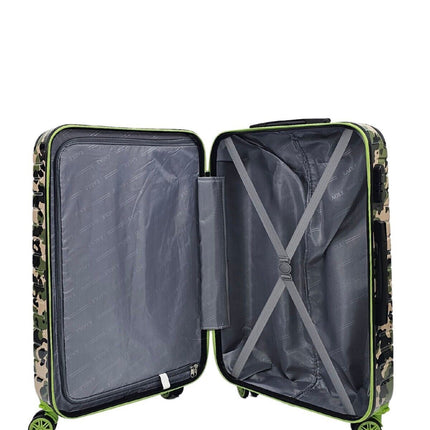 Hardshell Camo Robust ABS Suitcase Set
