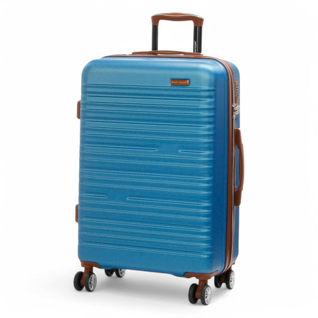 Expandable Hard Shell ABS Suitcase Set 8 Wheel Robust Travel Case Holiday Luggage