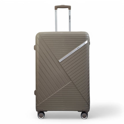 Robust PP Hard Shell 8 Wheels Luggage Travel Holiday Cabin Suitcase Set
