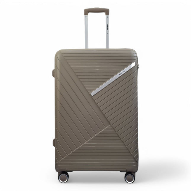 Robust PP Hard Shell 8 Wheels Luggage Travel Holiday Cabin Suitcase Set