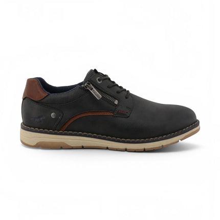 Mustang Men's Dark Grey Faux Leather Casual Outdoor Shoes - M0031004