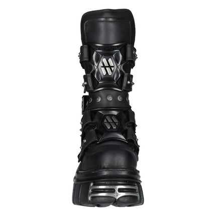 New Rock Goth Platform Leather Boots-M-MET422-S1