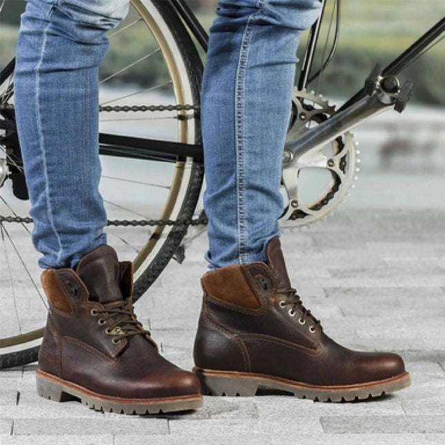 Panama Jack Men's Amur GTX C10 Chestnut Waterproof Leather Ankle Boots