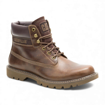 CAT (Caterpillar) Colorado 2.0 Fossil Brown Leather Hiking Ankle Boots