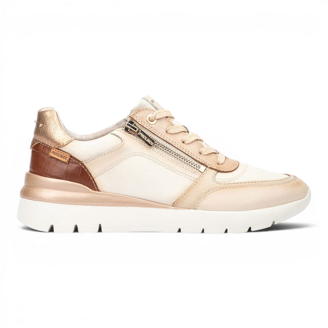 Pikolinos Women's White Leather Sneakers Trainer Shoes - Cantabria