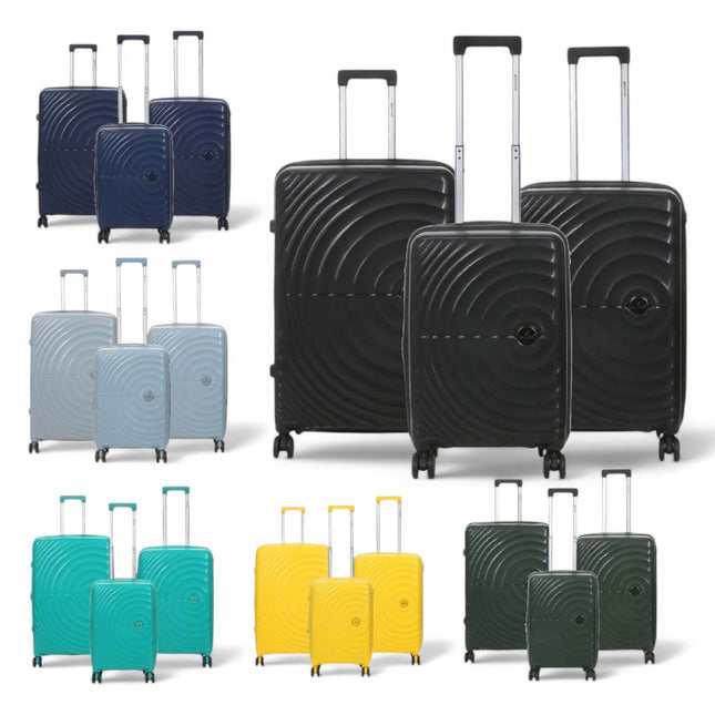 Expandable Hard Shell 8 Wheels Luggage Travel Cabin Suitcase Set