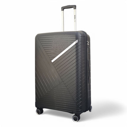 Robust PP Hard Shell 8 Wheels Luggage Travel Holiday Cabin Suitcase Set