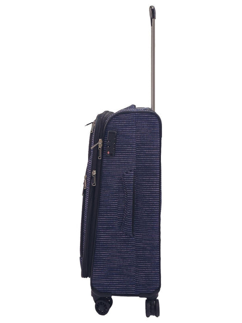Lightweight Print Suitcases 8 Wheel Luggage Travel Soft Bags Set