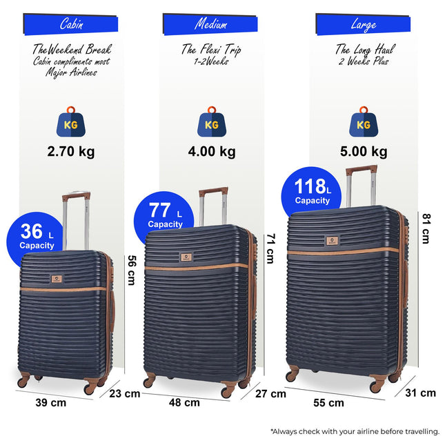 Hardshell ABS Suitcase Luggage Travel Set
