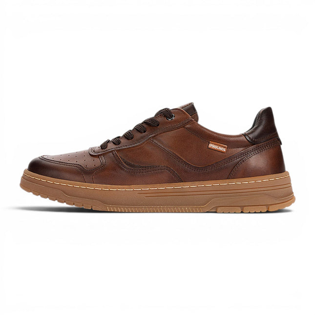 Pikolinos Men's Brown Leather Sneaker Trainers Lace-Up Sports Shoes - Salinas