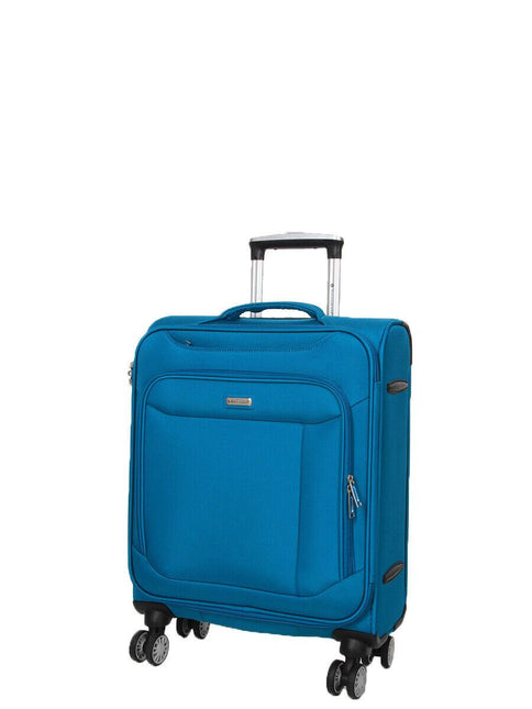 Lightweight Suitcase  4 Wheel Luggage Travel Cabin TSA Soft Bag